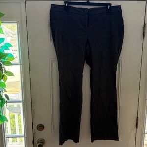 Matty M Black Pants with Blue and White Striped Waistband